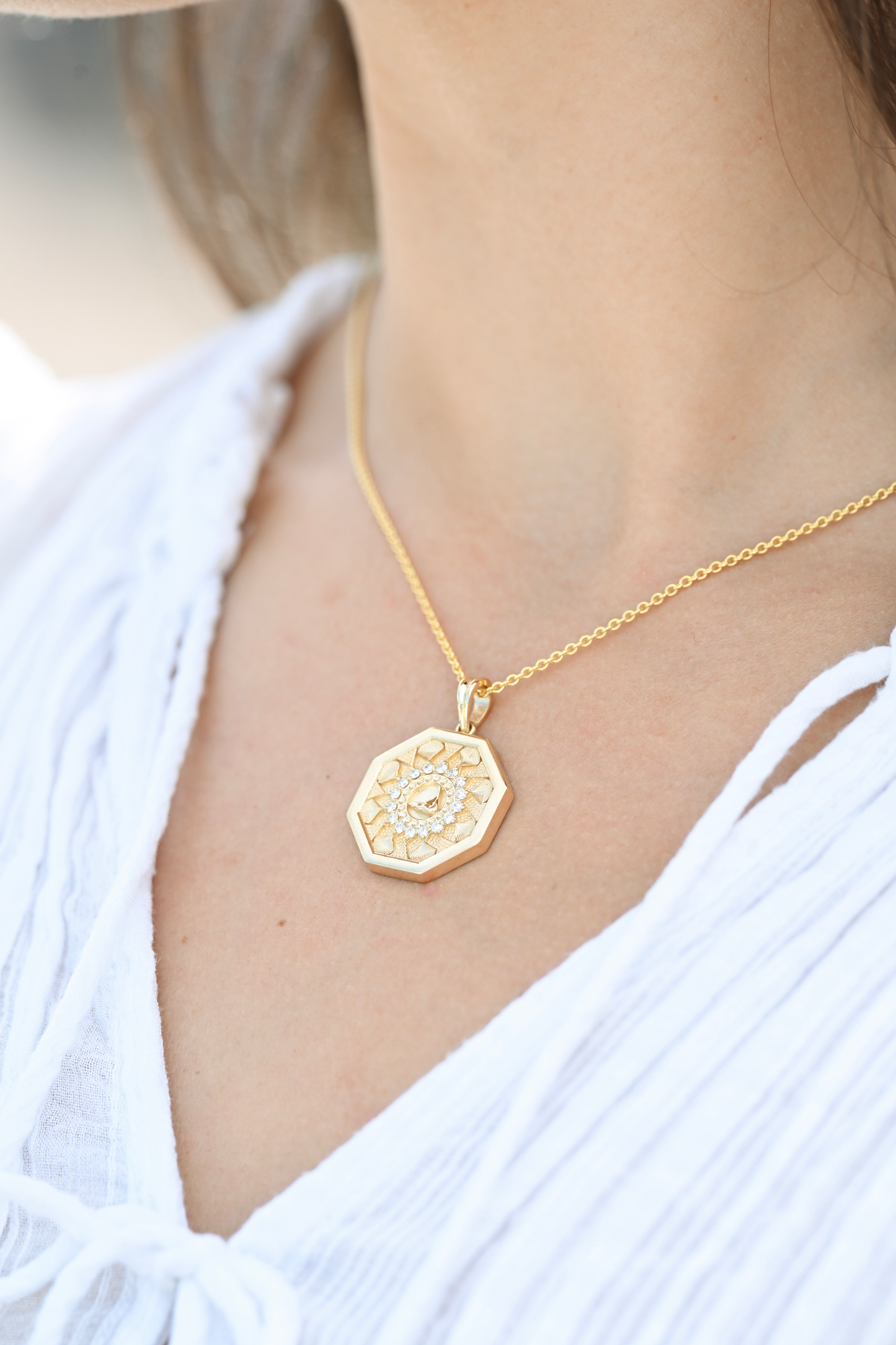 14KYG Nantucket Sailor's Valentine-Diamond