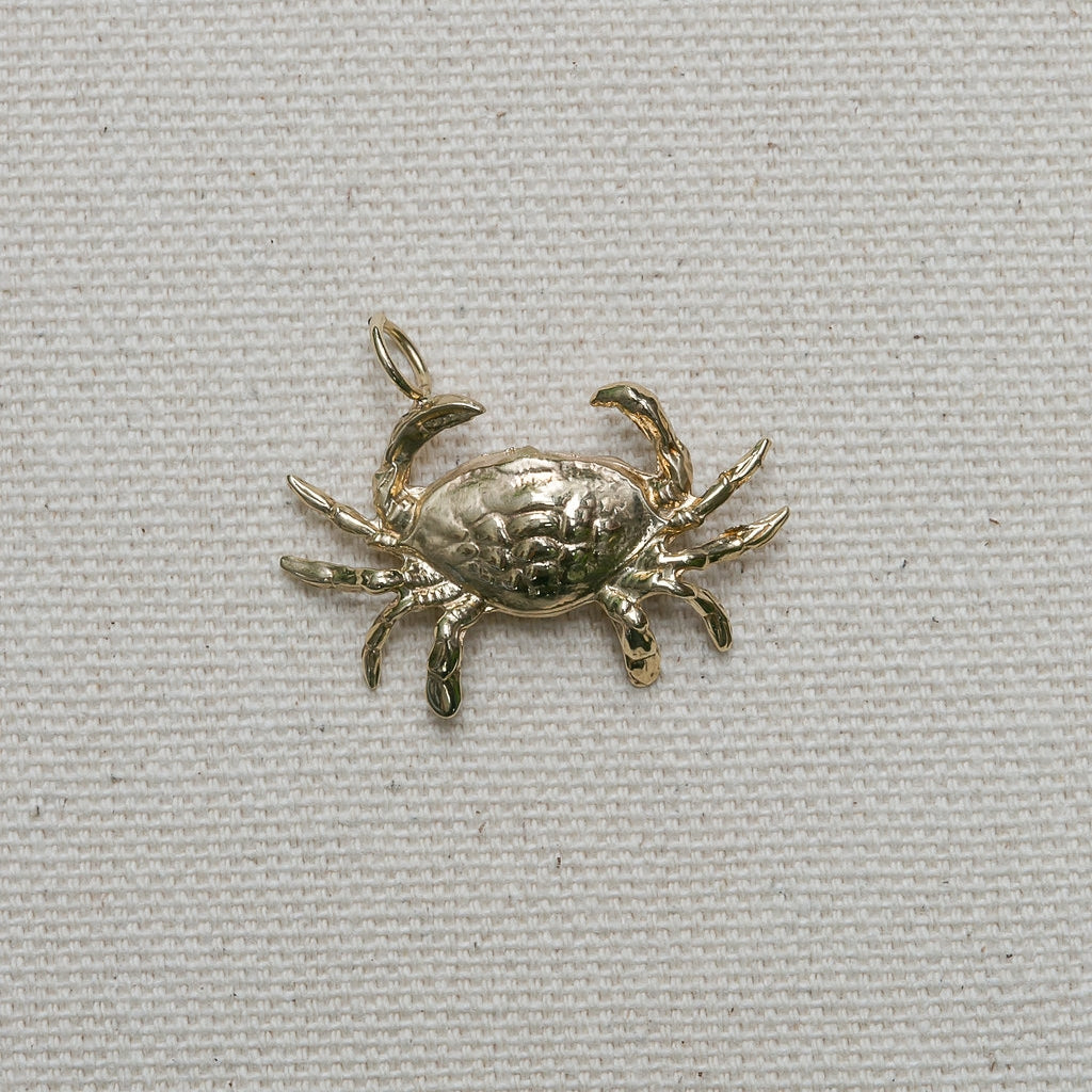 14kt crab on sale charm