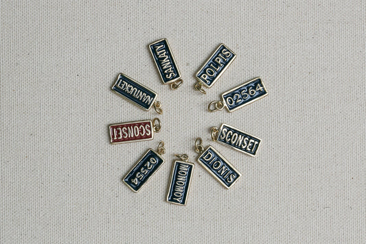 Nantucket Themed Vanity Plate Charms/Pendants handmade by Jewel in the Sea Nantucket