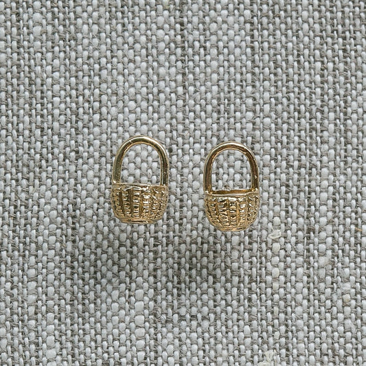 Nantucket Basket Earrings handmade by Jewel in the Sea Nantucket
