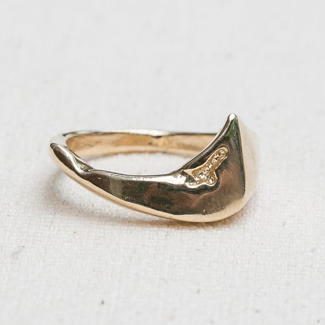 Nantucket Island 14K Yellow Gold Ring handmade by Jewel in the Sea Nantucket