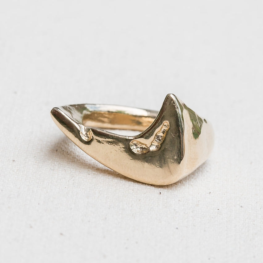 Nantucket Island 14K Yellow Gold Ring handmade by Jewel in the Sea Nantucket