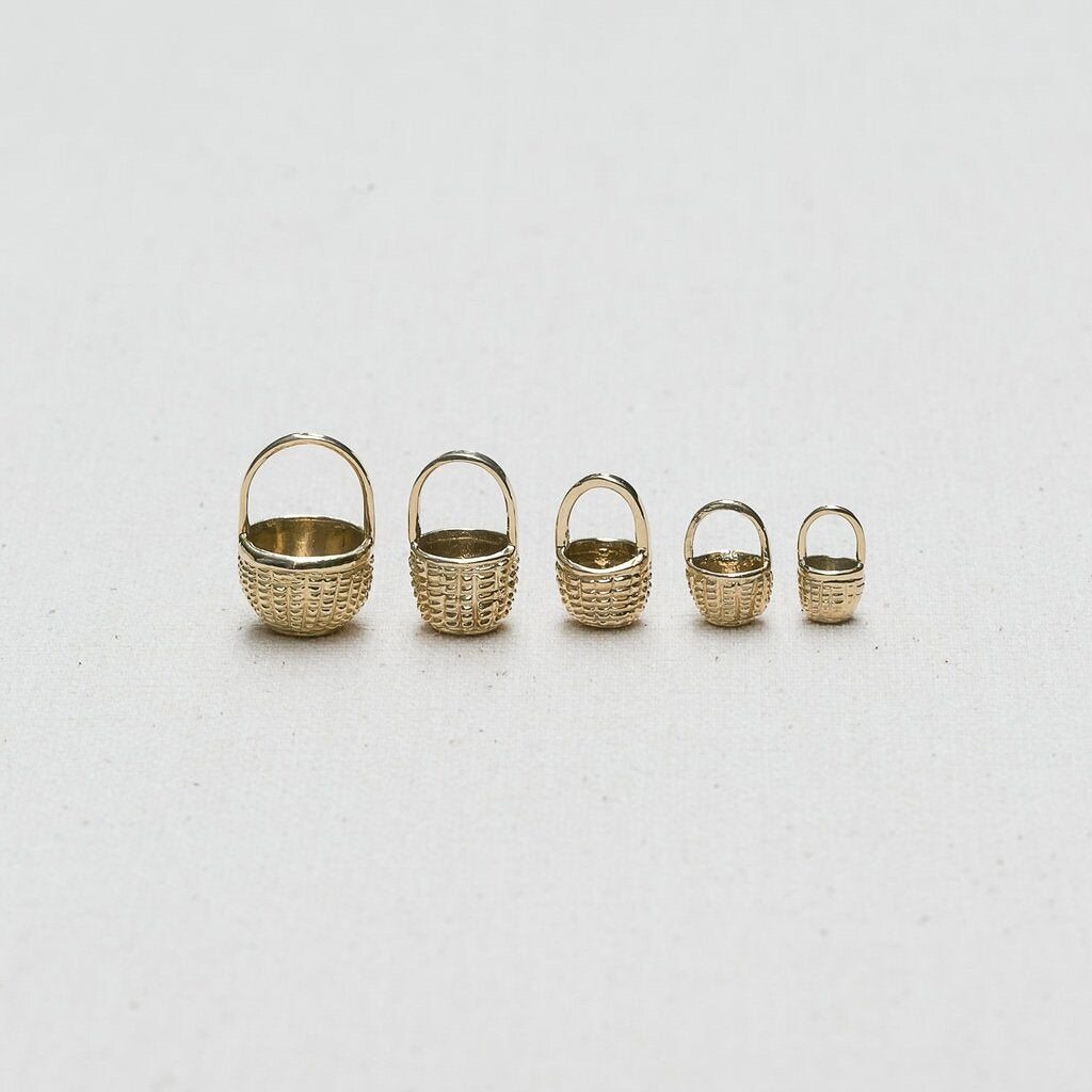 Nantucket Basket Charms and Pendants in 14K Yellow Gold by Jewel In The Sea Nantucket'