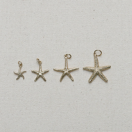 14K Yellow Gold Starfish Pendant/Charm handmade by Jewel in the Sea Nantucket
