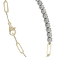 14K Diamond Paperclip Bracelet