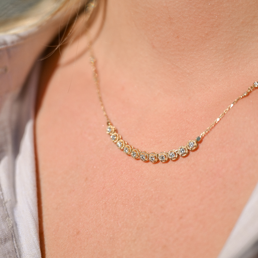 DBY Bezel Set Necklace