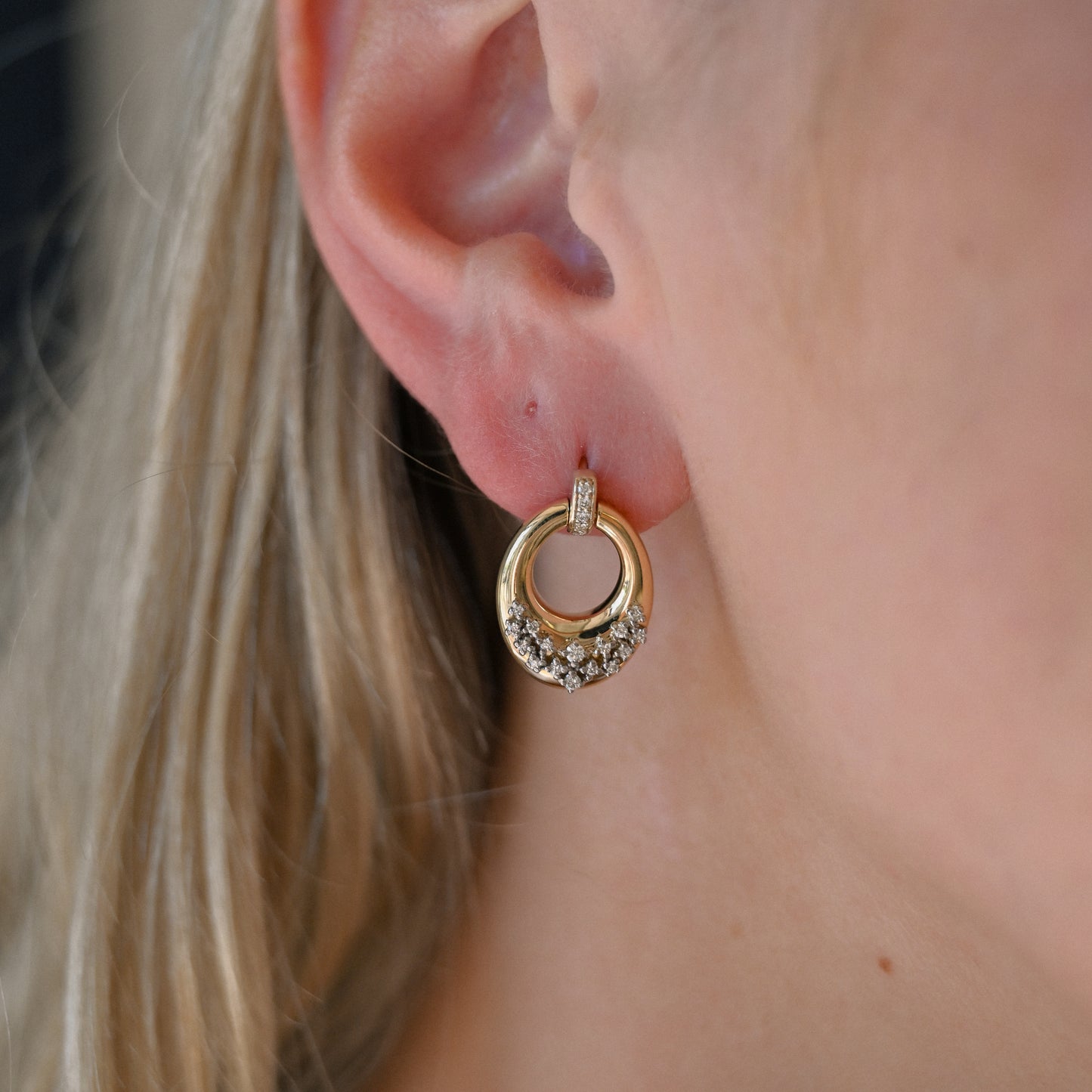 14KYG Dia (.36tcw) Gold Earrings