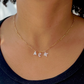 Fantasy Cut Lab Diamond "ACK" Necklace