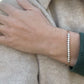 14K Diamond Paperclip Bracelet