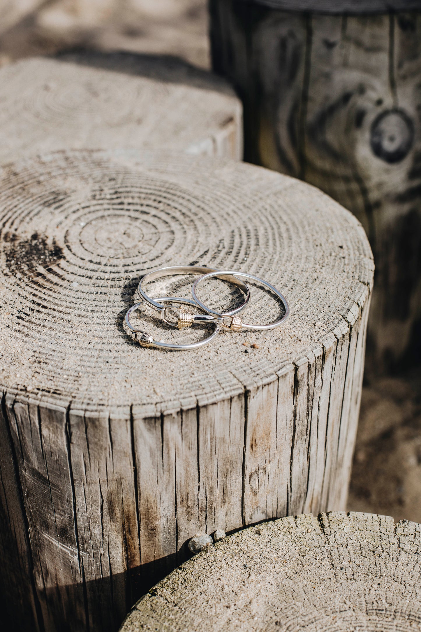 Nantucket Basket Bangle - Sterling Silver