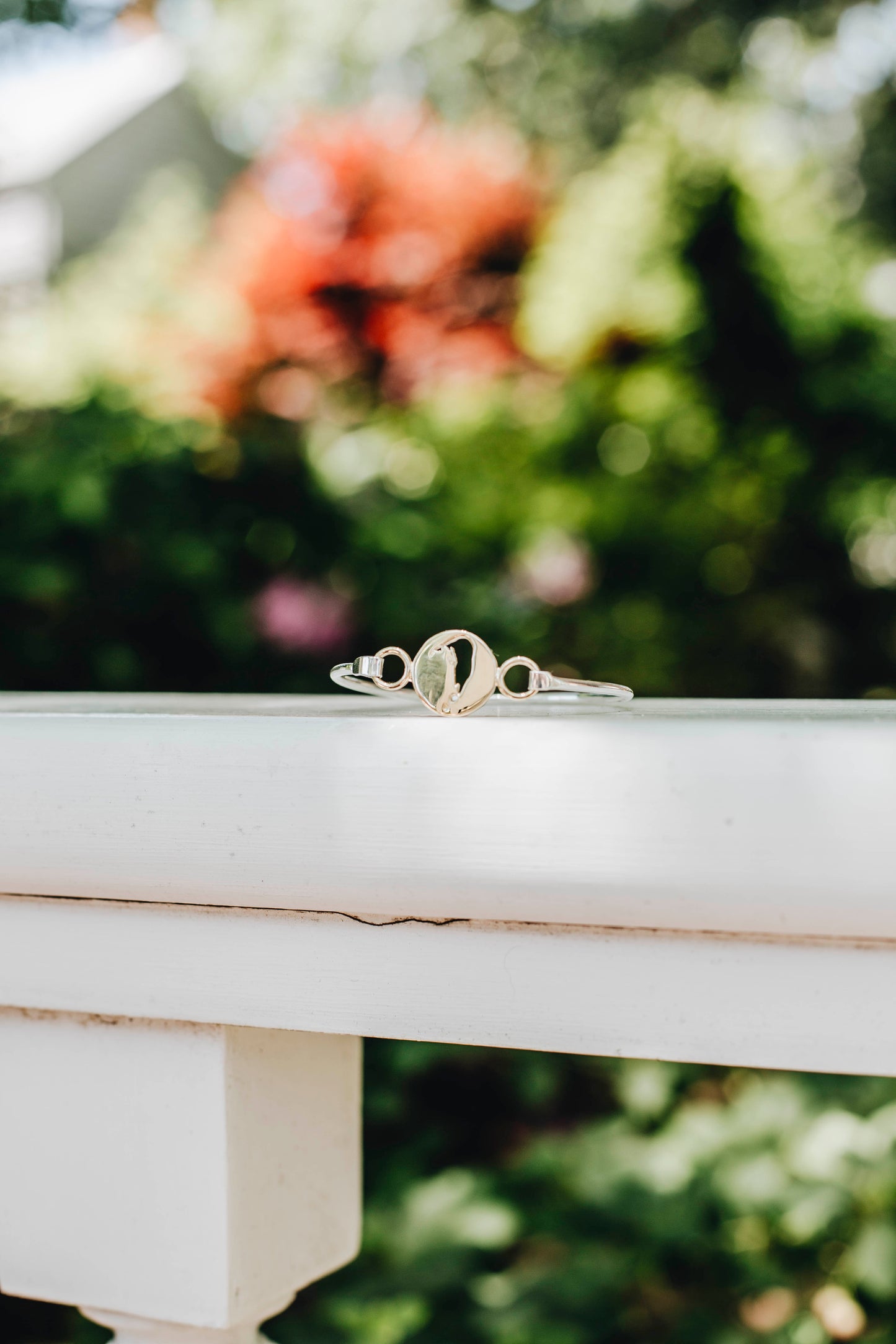 Nantucket Island Cut Out Bangle - Sterling Silver