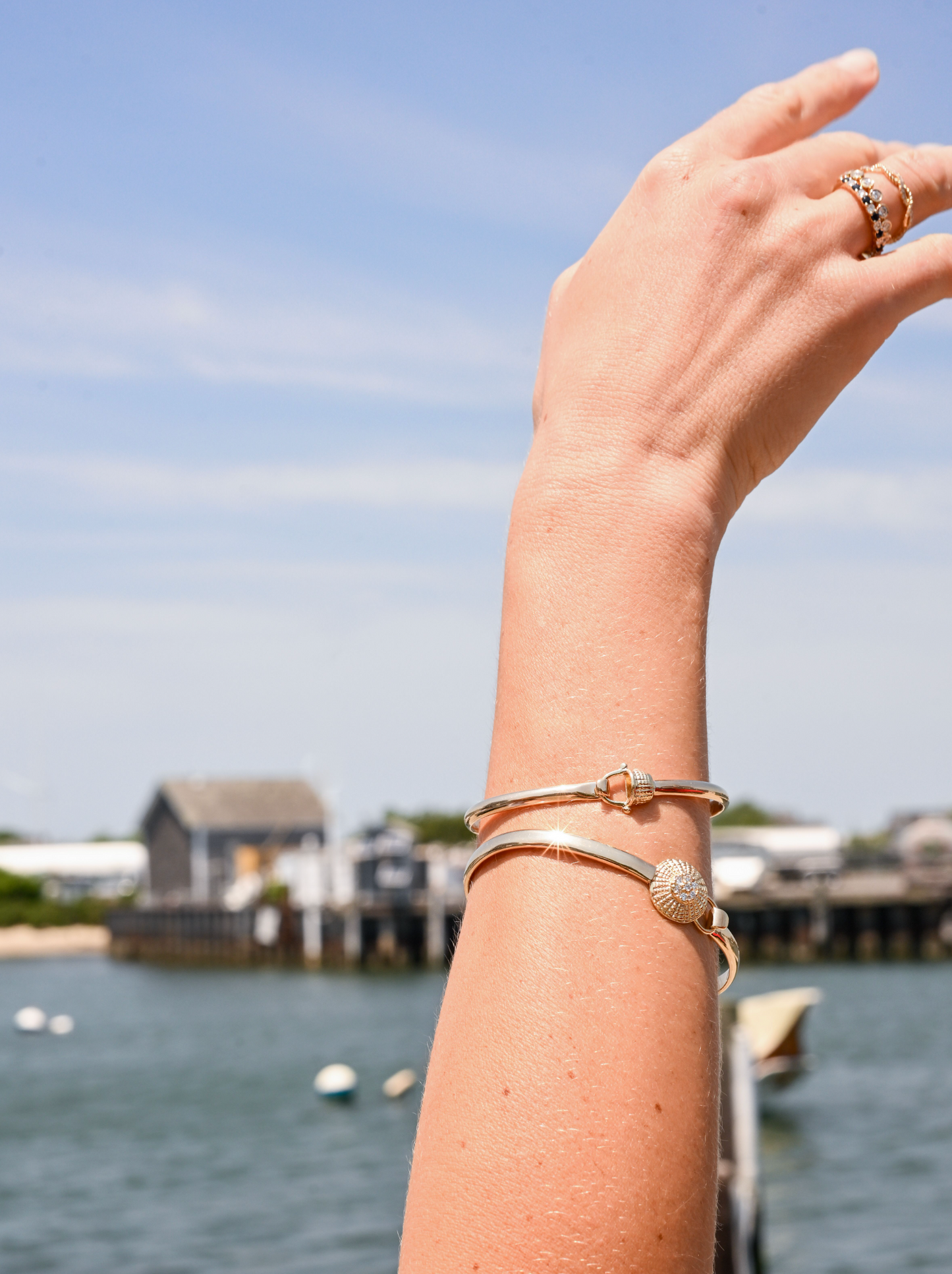 Nantucket Basket Bangle - Sterling Silver