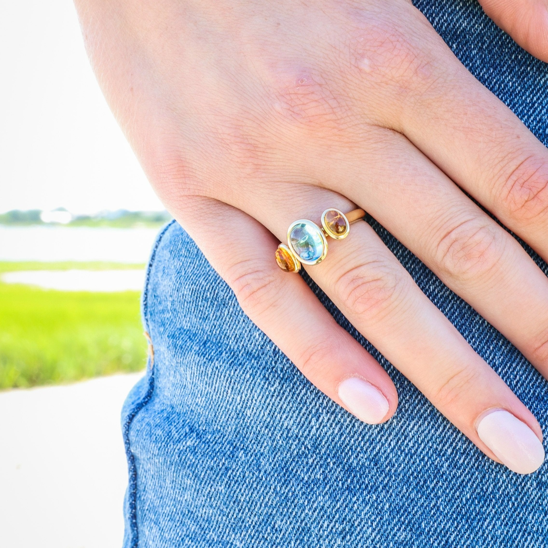 Fantastic, Faceted Meteorite Stone Engagement Ring | Jewelry by Johan -  Jewelry by Johan
