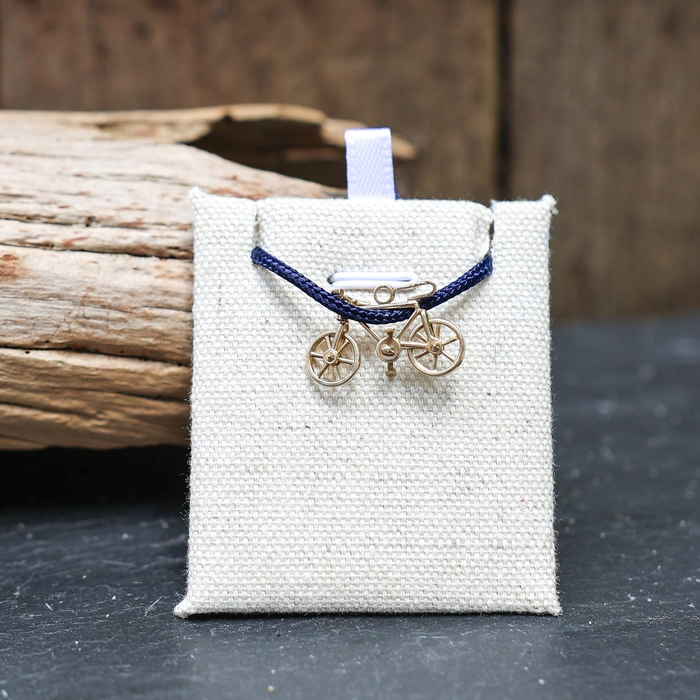14K Yellow Gold Vintage Bicycle Charm with Articulated Front Wheel by Jewel in the Sea Nantucket