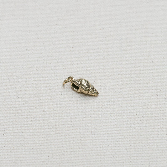 Periwinkle Shell Charm/Pendant available in 14K Yellow Gold handmade by Jewel in the Sea Nantucket