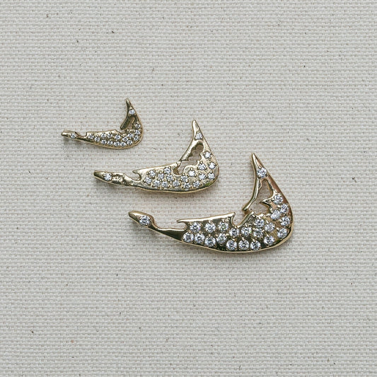 14K Yellow Gold Nantucket Island Charm/Pendant with diamond details handmade by Jewel in the Sea Nantucket