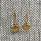 14K Yellow Gold Scallop Shell Earrings handmade by Jewel in the Sea Nantucket