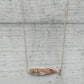 14K Yellow Gold Hand-Carved Flat Whale Necklace handmade by Jewel in the Sea Nantucket