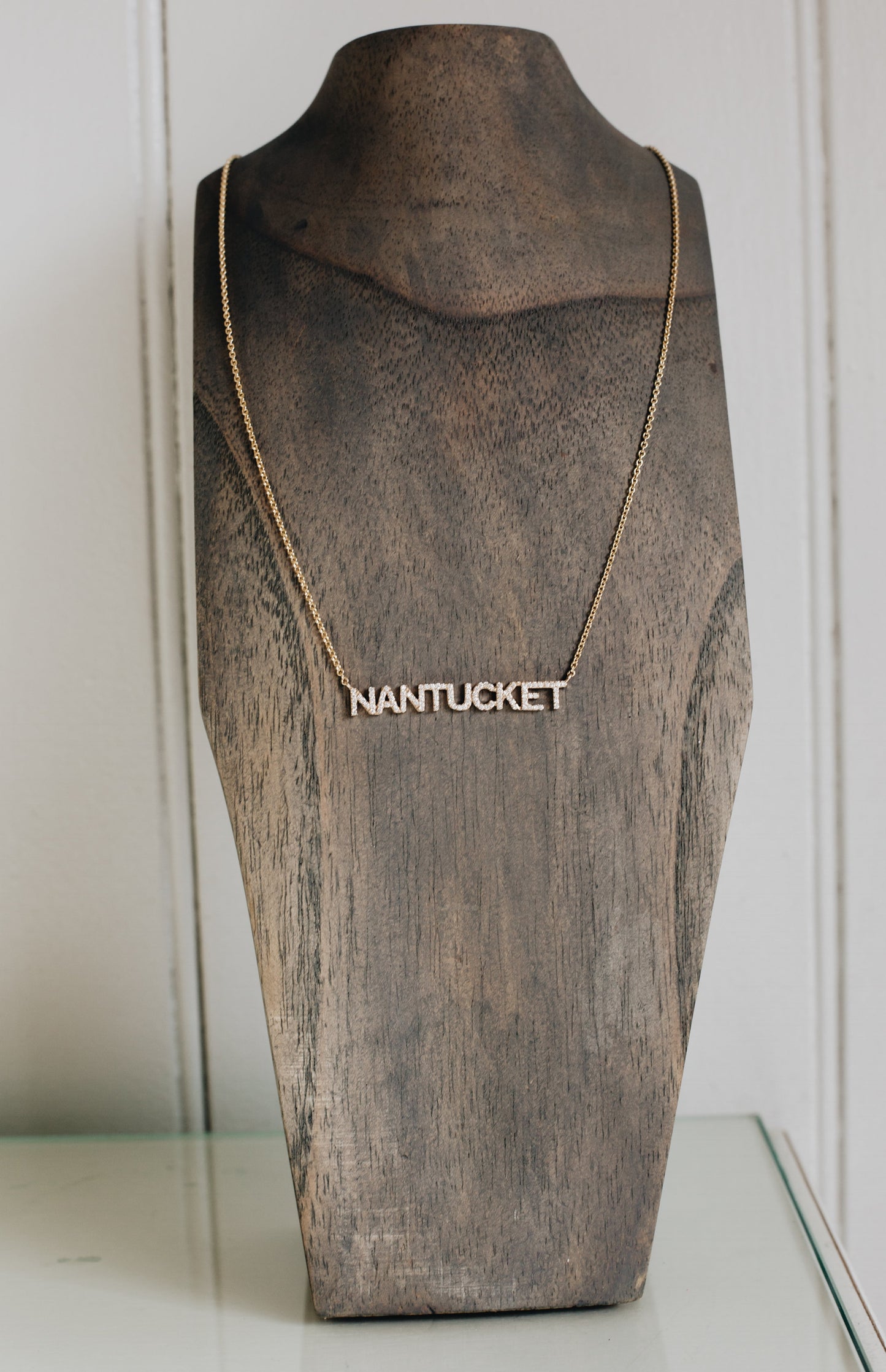 Diamond "NANTUCKET" Necklace 14K Yellow Gold Chain