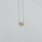 14K Yellow Gold Hydrangea Necklace handmade by Jewel in the Sea