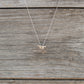 Cleat Necklace in 14K Yellow Gold and Sterling Silver  handmade by Jewel in the Sea Nantucket