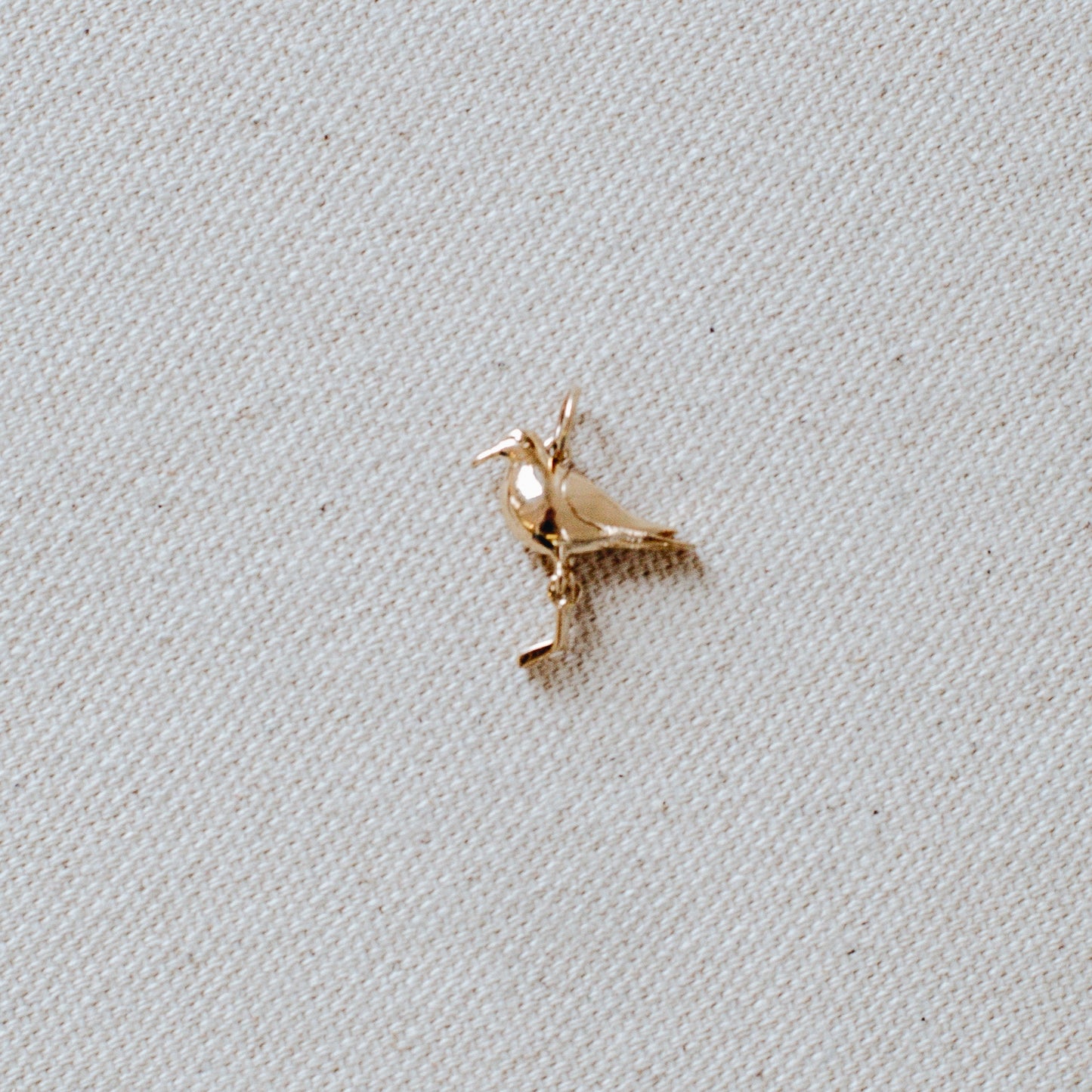 14K Yellow Gold Seagull Charm handmade by Jewel in the Sea Nantucket