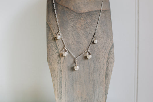 Sterling Silver Nantucket Baskets 18" necklace handmade by Jewel in the Sea Nantucket